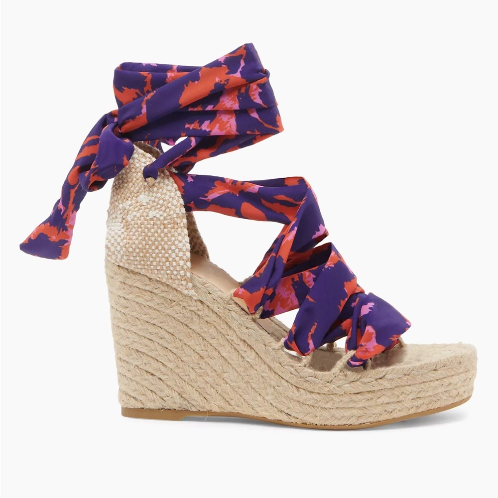 Castañer Jorgelina DVF Animal-Print Wedge Espadrilles